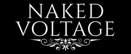 Naked Voltage logo on a black background